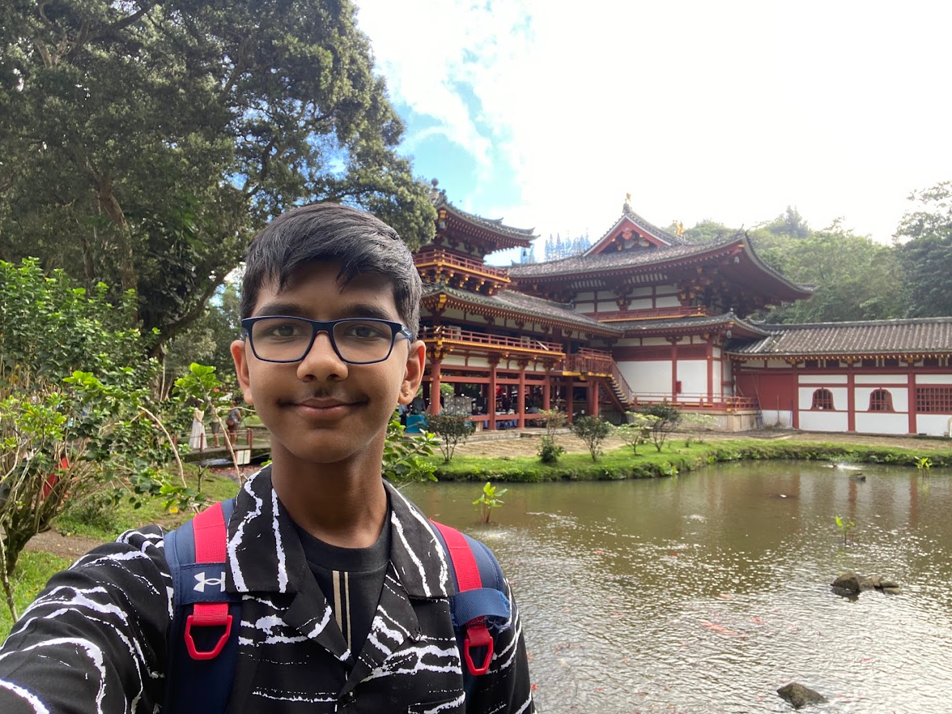 FutureCraft founder visiting a Japanese temple